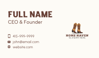 Rodeo Cowboy Boots Business Card Image Preview