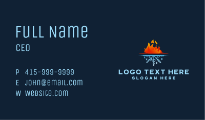 Fire Ice Energy Business Card Image Preview