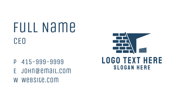 Brick Storage Building  Business Card Design Image Preview