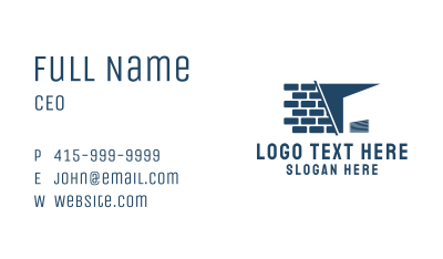 Brick Storage Building  Business Card
