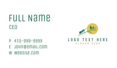 Nature Leaf Ant Business Card Image Preview