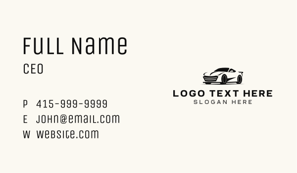 Car Sedan Automotive Business Card Design Image Preview