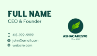 Green Organic Leaf Business Card Image Preview