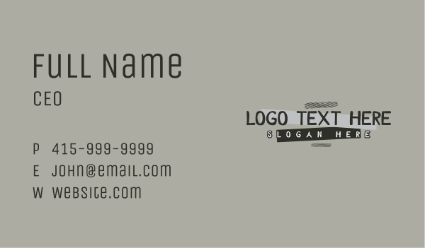 Urban Punk Shop Wordmark Business Card Design Image Preview