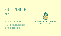 Tropical Pineapple Mascot Business Card Image Preview