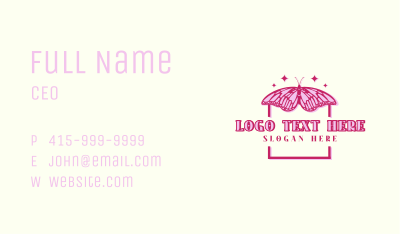 Butterfly Sparkle Boutique Business Card Image Preview