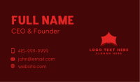 Red Hanging Bat Business Card Image Preview