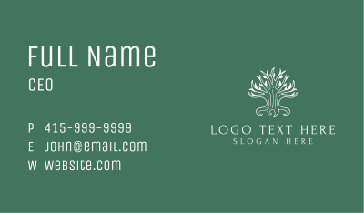 Eco Friendly Tree  Business Card Image Preview
