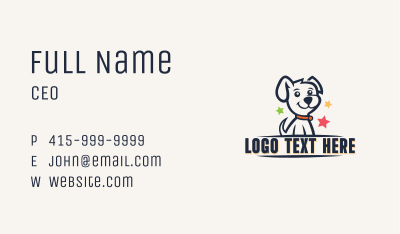 Puppy Dog Veterinary Business Card Image Preview