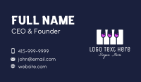 Champagne Piano Keyboard Business Card Image Preview