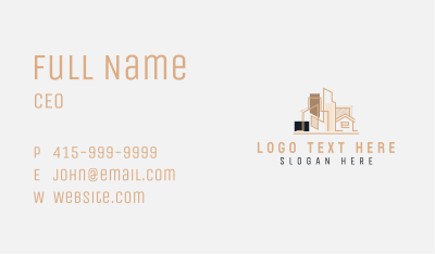 Building House Construction Architecture Business Card Image Preview