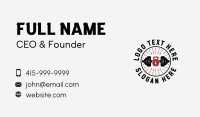 Weights Gym Workout Business Card Preview