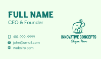 Green Eco Horse Business Card Image Preview
