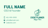 Green Eco Horse Business Card Image Preview
