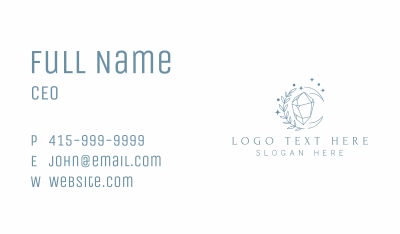 Leaf Cosmic Crystal Business Card Image Preview