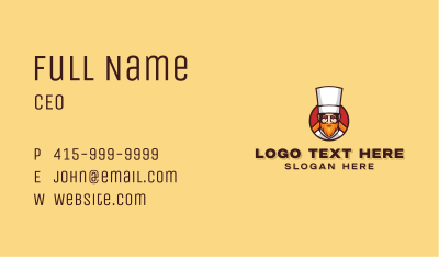 Angry Restaurant Chef Business Card Image Preview