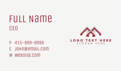 House Roofing Renovation Business Card Image Preview