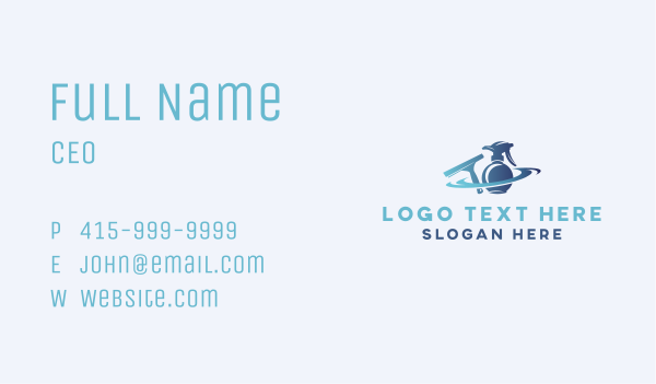 Spray Bottle Wiper Sanitation Business Card Design Image Preview