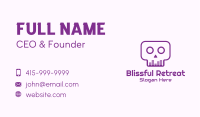 Purple Skull Equalizer Business Card Image Preview