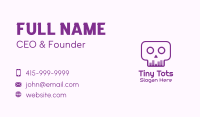 Purple Skull Equalizer Business Card Design