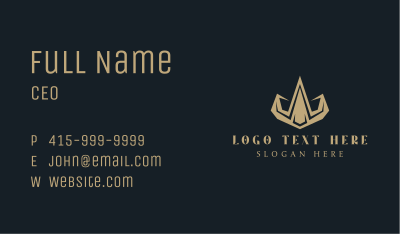 Deluxe Luxury Crown  Business Card Image Preview