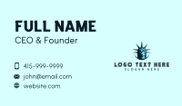 Liberty Statue Crown Business Card Image Preview
