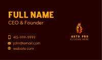 Flame Chicken Rooster  Business Card Design