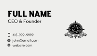 Mountain Compass Navigator Business Card Preview