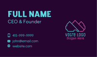 Neon VR Goggles Business Card Image Preview