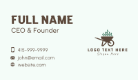 Wheelbarrow Plant Seedling Business Card Design