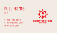 Red Nautical Lighthouse  Business Card Image Preview