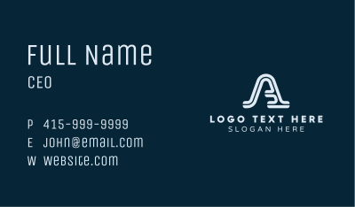 Corporate Letter A  Business Card Image Preview