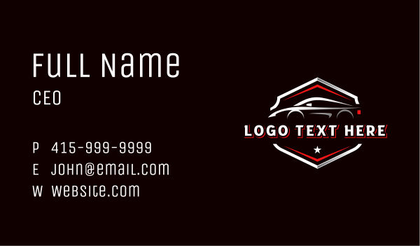 Car Mechanic Garage Business Card Design Image Preview