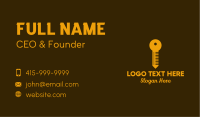 Golden Key Locksmith Business Card Design