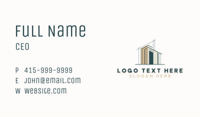 Architecture Construction Builder Business Card Image Preview