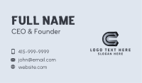 Digital Letter C Business Card Image Preview