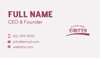 Clothing Script Style Wordmark Business Card Image Preview
