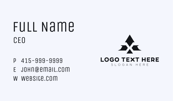 Gaming Technology Brand Letter X Business Card Design Image Preview