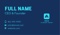 Tech Agency Letter A Business Card Image Preview