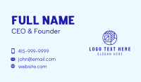 Blue Container Box Business Card Design