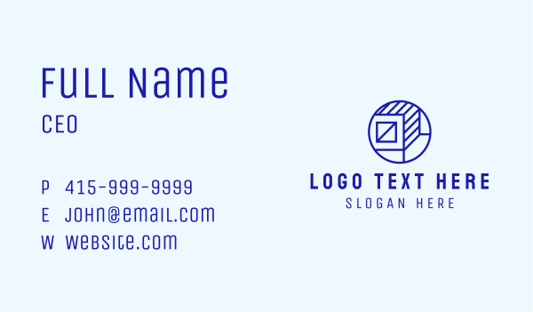 Blue Container Box Business Card Design Image Preview