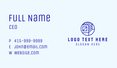 Blue Container Box Business Card Image Preview
