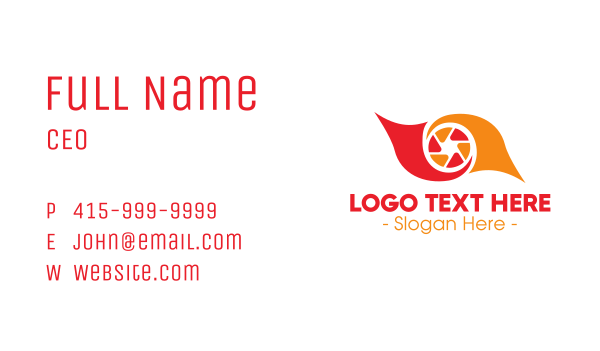 Camera Eye Business Card Design Image Preview