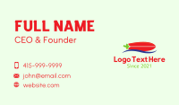 Chili Surfing Paddle Board Business Card Design