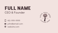Female Healthy Tree Business Card Design