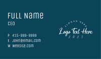 Elegant Luxury Wordmark Business Card Image Preview