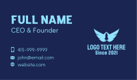Blue Rocket Wings Business Card Image Preview