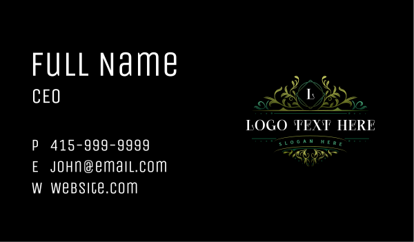 Organic Elegant Boutique Business Card Design Image Preview