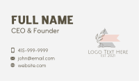 Leaf Ornament Fixture  Business Card Image Preview