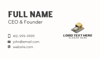 Truck Logistics Crate Business Card Image Preview